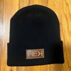 HE>I (He is greater than I) Hawaiian Lifestyle Brand Black Knit Beanie NWOT